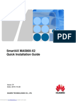 Smartax Ma5800-X2 Quick Installation Guide: Issue: 01 Date: 2016-10-28