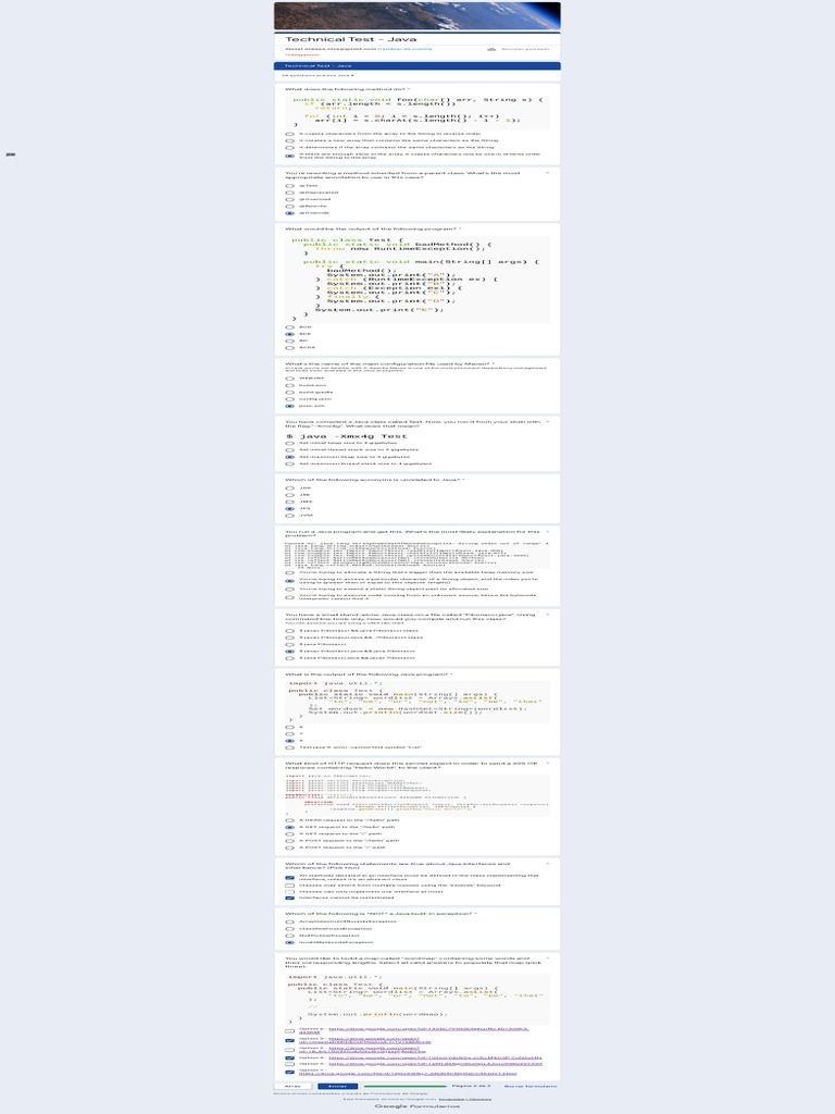 Technical Test - Java | PDF