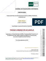 Paisaje Urbano en Acuarela: Universidad Nacional de Educación A Distancia Certificado