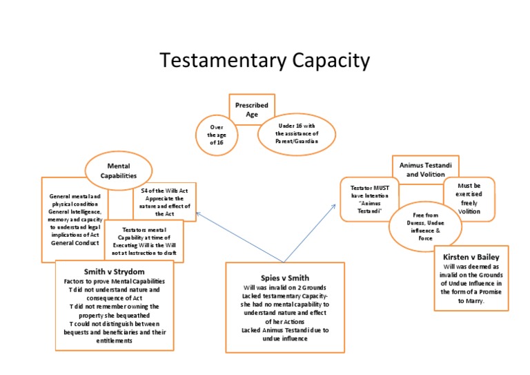 Chapter 4 Testamentary Capacity PDF Will And Testament Private Law