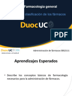 EA 1: Farmacología General: Conceptos y Clasificación de Los Fármacos