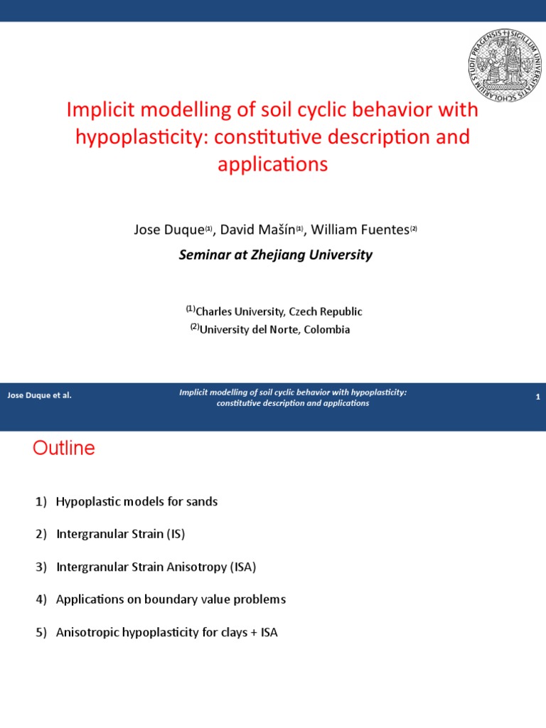 Soil Cyclic Behavior Modeling with Hypoplasticity | PDF | Geotechnical ...