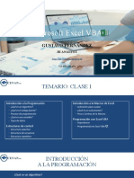 Microsoft Excel VBA: Gustavo Fernández