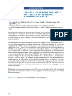 Diagnóstico Prenatal de Arnold Chiari Tipo Ii Mediante Signos Ecográficos - A Propósito de Un Caso