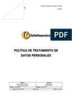 Política de Tratamiento de Datos Personales Público