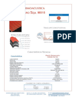 Hoja Tecnica PL - Termoacustica Tipo Teja MX15 PDF