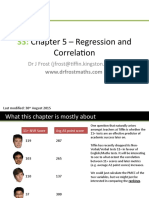 Chapter 5 - Regression and Correlation: DR J Frost (Jfrost@tiffin - Kingston.sch - Uk)