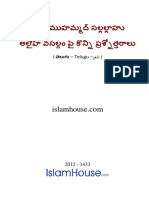 ప్రవక్త ముహమ్మద్ సల్లల్లాహు అలైహి వసల్లంపై కొన్ని ప్రశ్నోత్తరాలు