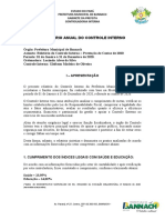 Relatório Anual Do Controle Interno