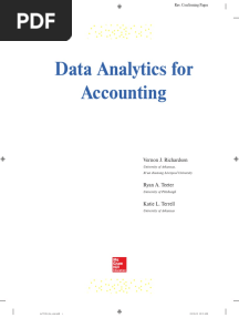 Data Analytics For Accounting: Vernon J. Richardson