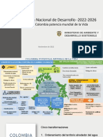 Plan Nacional de Desarrollo - 2022-2026: Colombia Potencia Mundial de La Vida