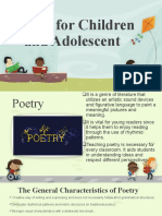 Poetry for Children and Adolescents: Types and Characteristics