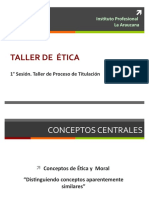 Taller de Ética: Instituto Profesional La Araucana