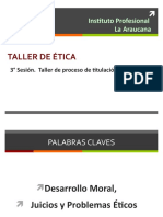 Taller de Ética: Instituto Profesional La Araucana
