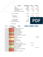 Maintain Current Balance Accounts Inital Balance January February