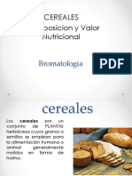 Cereales - Composicion y Valor Nutricional: Bromatologia