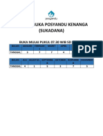 Jadwal Buka Posyandu Kenanga Sukadana