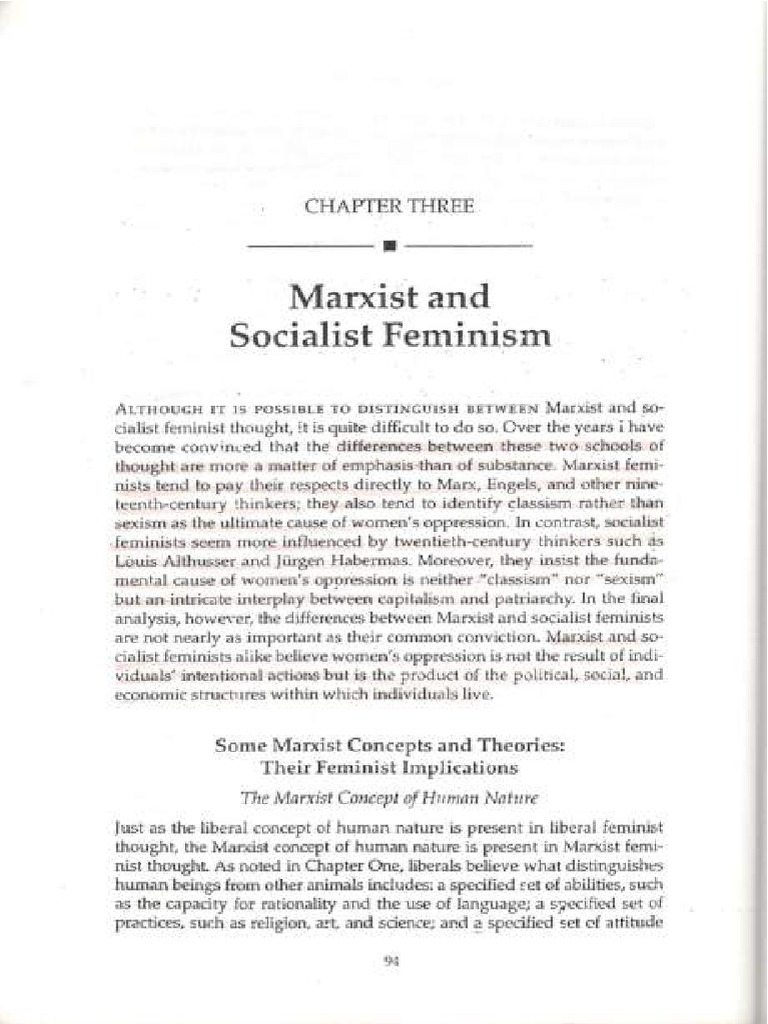 Marxist Feminism PDF