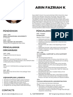 Arin Fazriah Kusumotami Resume