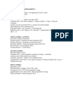 Programa de Treinamento Objetivo: Hipertrofia Observação Aquecimento e Alongamentos Todos Os Dias. Professor: Kléya Moreira Segunda Feira