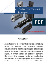 Actuators: Definition, Types & Examples: DR - Devender Kumar