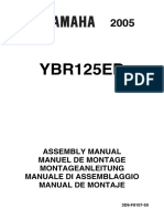 YBR125ED: Assembly Manual Manuel de Montage Montageanleitung Manuale Di Assemblaggio Manual de Montaje