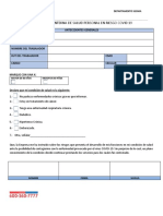 Declaración Interna de Salud Personal en Riesgo Covid 19