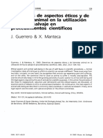 Directrices éticas y bienestar animal en investigación con fauna silvestre