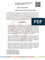 Modificación artículo Resolución 042 sobre consultas Movimiento Político Colombia Humana