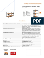 Catálogo Estanterías y Anaqueles: Estante Metal/madera 176x100x50 1500kg