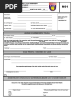 Borang M01 Terkini, MSSD - MSSM | PDF