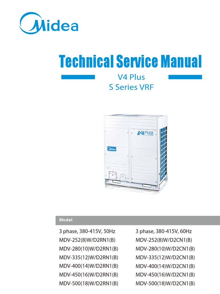 V4 Plus S Series VRF Technical Manual | PDF | Heat Exchanger | Air ...