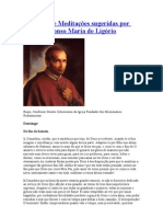 As Sete Meditações sugeridas por Santo Afonso Maria de Ligório