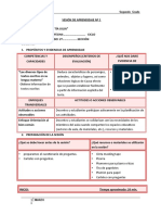 Sesiones de Aprendizaje Segundo Grado