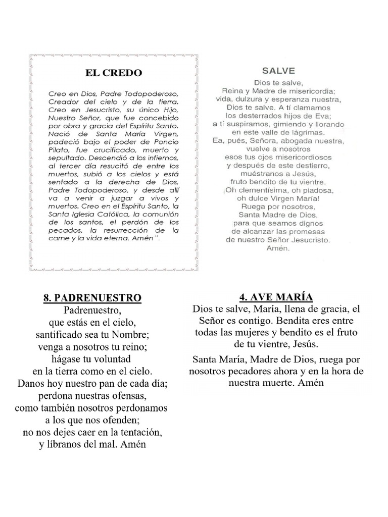 Oraciones | PDF
