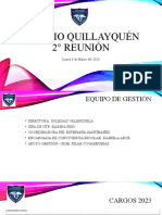 Colegio Quillayquén 2° Reunión: Lunes 6 de Marzo Del 2023