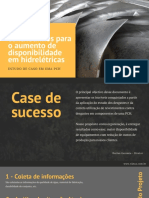 Case de Sucesso Aumento de Disponibilidade de Equipamentos de Hidreltrica PCHs