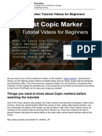 Tutorial Copic Marker