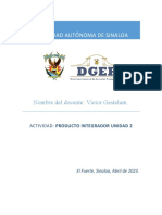 Universidad Autónoma de Sinaloa: Nombre Del Docente: Víctor Gastelum