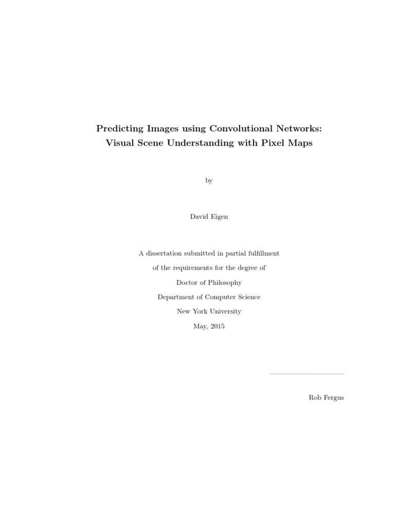 Predicting Images Using Convolutional Networks - Visual Scene ...