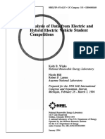 Analysis of Da M Electric and Hybrid Electric Cle Student Competitions