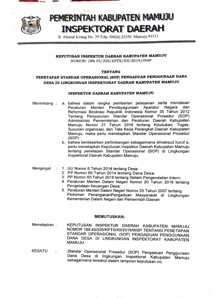 Masyarakat memberikan pengaduan terkait penggunaan dana hibah untuk operasional kepolisian
