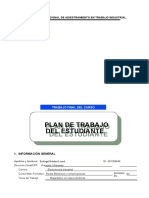 Plan de trabajo del estudiante en diagnóstico de redes eléctricas