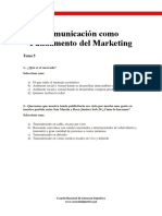 Comunicación Como Fundamento Del Marketing: Tema 5