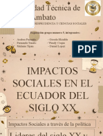 Impactos sociales del Ecuador del siglo XX