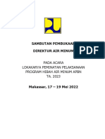 Sambutan Dir PAM Lokakarya HAM 2023