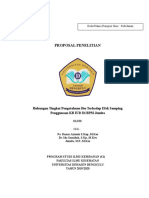 Proposal Penelitian: Hubungan Tingkat Pengetahuan Ibu Terhadap Efek Samping Penggunaan KB IUD Di BPM Jumita