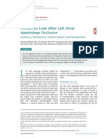 Peridevice Leak After Left Atrial Appendage Occlusion: Incidence, Mechanisms, Clinical Impact, and Management