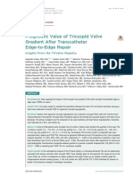 Prognostic Value of Tricuspid Valve Gradient After Transcatheter Edge-to-Edge Repair