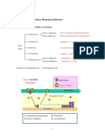 Lecture 5. Surface Reaction Kinetics: 5-1. Mechanism of Surface Reactions